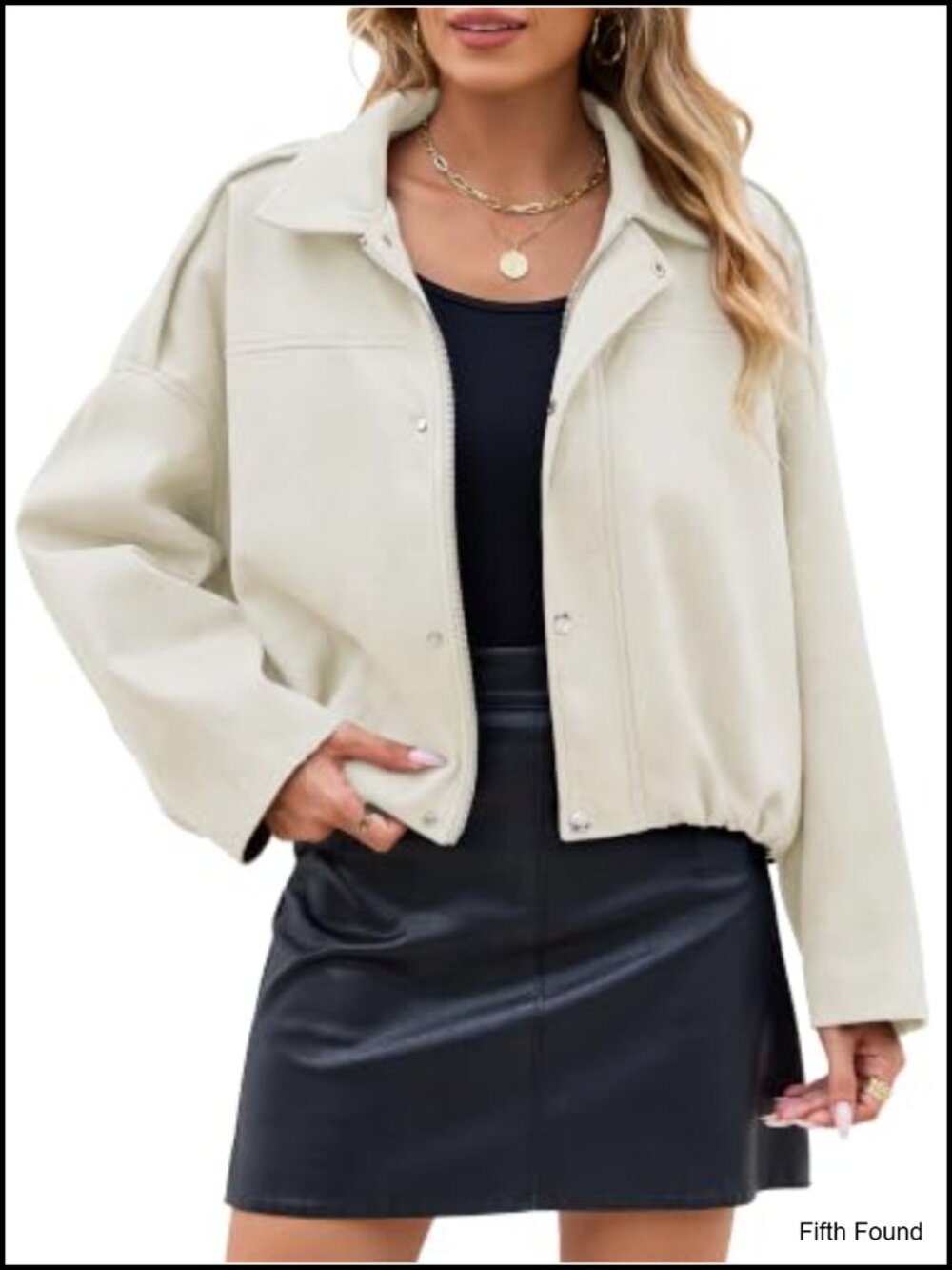 Faux Suede Cropped Bomber Jacket Oversized Batwing Sleeve Fall Layering Piece